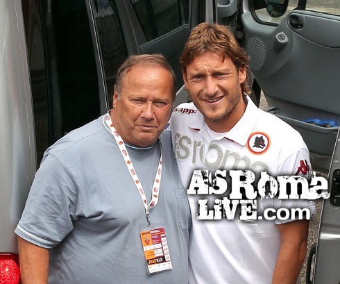 Francesco Totti e papà Enzo - AsRomaLive.com